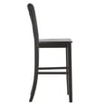 thumbnail image 5 of Weston Home Farmhouse Vintage Double X Solid Wood Bar Height Chair, Set of 2, Antique Black, 5 of 5