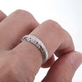 thumbnail image 2 of Art Deco Filigree Milgrain Half Eternity Ring 1.9 Ct Diamond 14K White Gold Over, 2 of 2