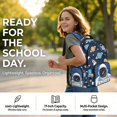 thumbnail image 2 of DISNIMO Astronaut Planet Printed Kids Backpack for Boys, 3pcs School Backpack with Lunch Box and Pencil Case Set, Primary Elementary Book Bag Set Boys Back to School Supplies, 2 of 7