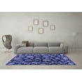 thumbnail image 3 of Ahgly Company Machine Washable Indoor Rectangle Oriental Blue Traditional Area Rugs, 2' x 4', 3 of 4