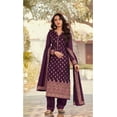 thumbnail image 2 of Indian Pakistani Designer Stitched Salwar Kameez Plazo Pant with Dupatta Suits ( Purple, 4XL - 50 ), 2 of 7