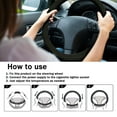 thumbnail image 6 of Heated Steering Wheel Cover for Cars with 12V Lighter Plug, 38cm Universal Fit Heating Cover for Warm Driving in Cold Winter Weather, 6 of 9