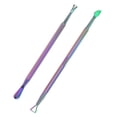 thumbnail image 1 of Cuticle Pusher Nail Polish Remover Stainless Steel Manicure Tool Set Gel Nail Polish Peeler Scraper Nail Care Stick Pedicure Kit for Fingernail and Toenail, P1, Color Gradient, 1 of 5