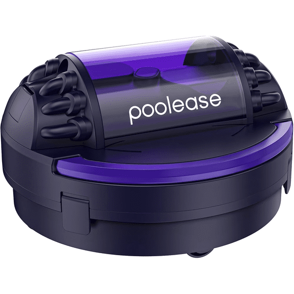 Poolease Cordless Robotic Automatic Pool Cleaner, Dual 45W Motors, Self-Parking, for In-Ground & Above Ground Pools