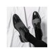 thumbnail image 1 of Men's Brock Style Pointed Toe Pu Leather Derby Shoes, Lace-up Design Classic Business Formal Shoes, Slip-on Lightweight Driving Shoes, 1 of 5