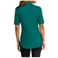 thumbnail image 2 of Yellow Rooster Womens Short Sleeve City Stretch Top Dark Teal M, 2 of 4