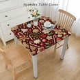 thumbnail image 2 of HAOXIT Christmas Table Cloth Tablecloths Waterproof Tablecloth Table Cover Tablecloths for Rectangle Tables for Kitchen Dinning 44''x44'', 2 of 7