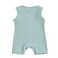 thumbnail image 2 of Combinaison une Pièce Sans Manches pour Bébé Fille Garçon, Barboteuse Justaucorps Tenue d'Été, 2 of 6