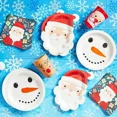 thumbnail image 6 of 24X Christmas Santa Claus Paper Plates For Holiday Party Dinnerware 7.5X10 In, 6 of 6