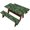 Christmas Lights, variant on Fall Picnic Table and Bench Fitted Cover 3 Pieces Outdoor Camping Essentials, Pumpkins Sunflowers Maple Leaves Tablecloth for Outdoor BBQ Holiday Party 60x30in