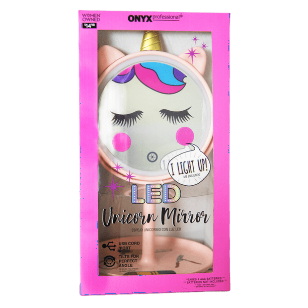 Onyx LED Unicorn Mirror Makeup Multicolor - Walmart.com