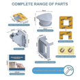 thumbnail image 3 of Magnetic Cabinet Locks (10 Locks 2 Keys), Cabinet Locks For Babies, Baby Proofing & Child Safety By , Baby Proofing Cabinets, Fit Most Cabinets And Dr, 3 of 5