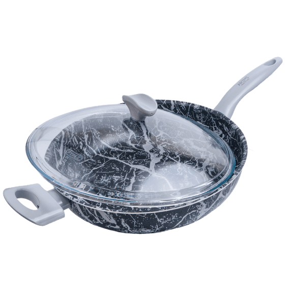 ARIMI Italian Diamond Marble Sauté Pan with Lid 28cm