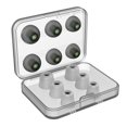 thumbnail image 1 of Funda de silicona para auriculares, esponja elástica, puntas de repuesto para auriculares con caja de almacenamiento, puntas para auriculares AweSitey EL5434-03B, 1 of 2