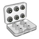 thumbnail image 1 of Funda de silicona para auriculares, esponja elástica, puntas de repuesto para auriculares con caja de almacenamiento, puntas para auriculares kenally EL5434-03B, 1 of 2