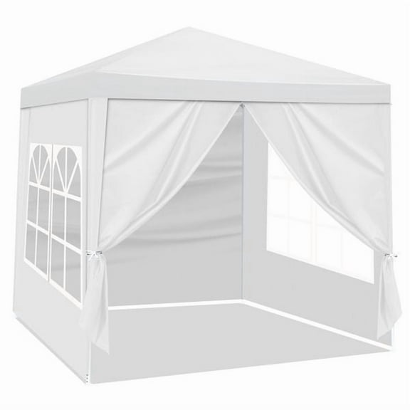 Portable Party Tent 6.5x6.5FT - Waterproof Outdoor Canopy - White - with Manual