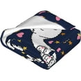 thumbnail image 2 of Yibo Cute Frogs Blanket Flannel Soft and Comfortable Anti-static Bed Sofa Blanket, 2 of 7