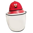 thumbnail image 4 of Cara Reutilizable Para Niños, Sombrero De Protección Prueba De Polvo Saliva Salpicaduras Protección De Seguridad Sombrero De Protección De - rojo-S, 4 of 6