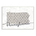 thumbnail image 2 of Stupell Industries Pennsylvania Patterned Grey US State Design Wall Plaque by Ziwei Li, 2 of 5