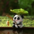 thumbnail image 2 of Aquarium Decorations, Animal Fishing Statues Resin Desktop Decor, Cartoon Ornament Gift for Home and Office, Cute Gifts for Mom Aunt Sister Friend, Heartwarming Workspace Art for Christmas, 2 of 6