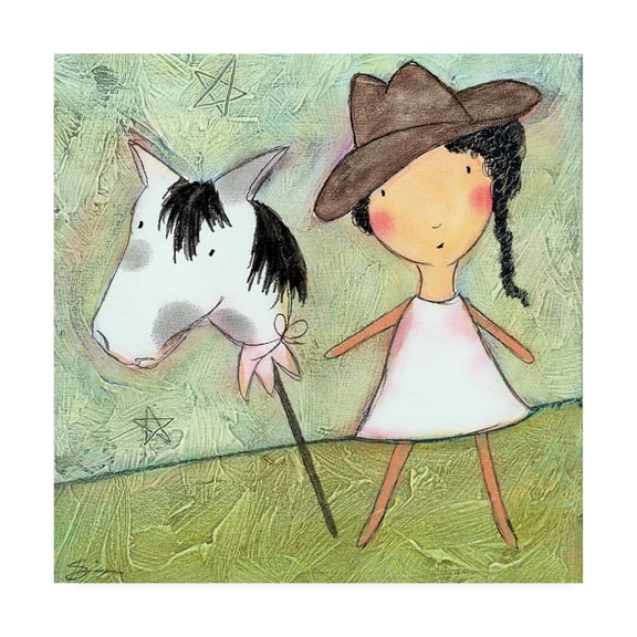 Trademark Fine Art 'Cowgirl ' Canvas Art by Carla Sonheim