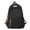 Black, variant on GobdXE Back To School Unisex Student Solid Minimalist Nylon Backpack Single Front Pocket Leather Pull Tab Daily Daypack Size:One Size