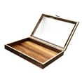 thumbnail image 1 of jifeng Wood Specimens Display Case Shadow Box Desktop Decoration Jewelry Storage Box 31cmx22cmx4CM, 1 of 9