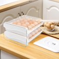 thumbnail image 4 of U Chef Soporte 40 Huevos Plástico Transparente 2 Cajones Refrigerador, 4 of 7