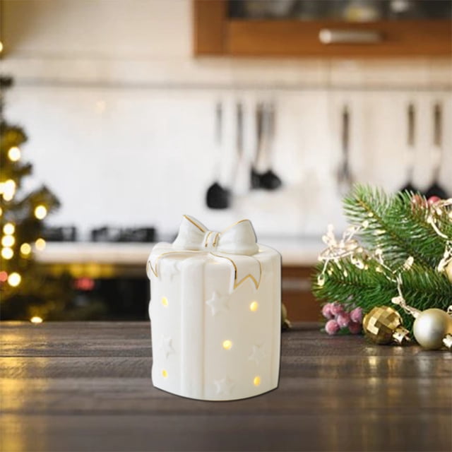 Decoración Navideña Xihbxyly Cerámica Escritorio Regalo de Navidad