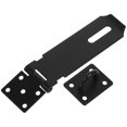 thumbnail image 3 of Miangastore 1 Set Heavy Duty Door Buckle Stainless Steel Hasp Lock Fastener Black, 3 of 9