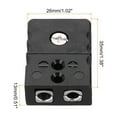 thumbnail image 2 of Uxcell J Type Thermocouple Wire Connectors Female Plug Adapter Temperature 220C Black 2pcs, 2 of 6