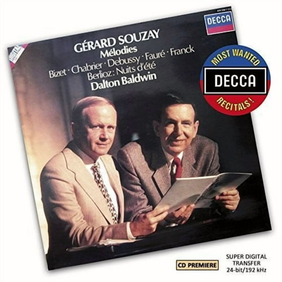 Souzay / Paris Conservatoire Orchestra - Most Wanted: Gerard Souzay - Melodies - Music & Performance - CD