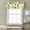 Yellow Green, variant on Kitchen Curtain Valance Gold Star Starry Sky Rod Pocket Window Valances,Galaxy Theme Small Windows Treatment for Living Room Bedroom,42"x12"
