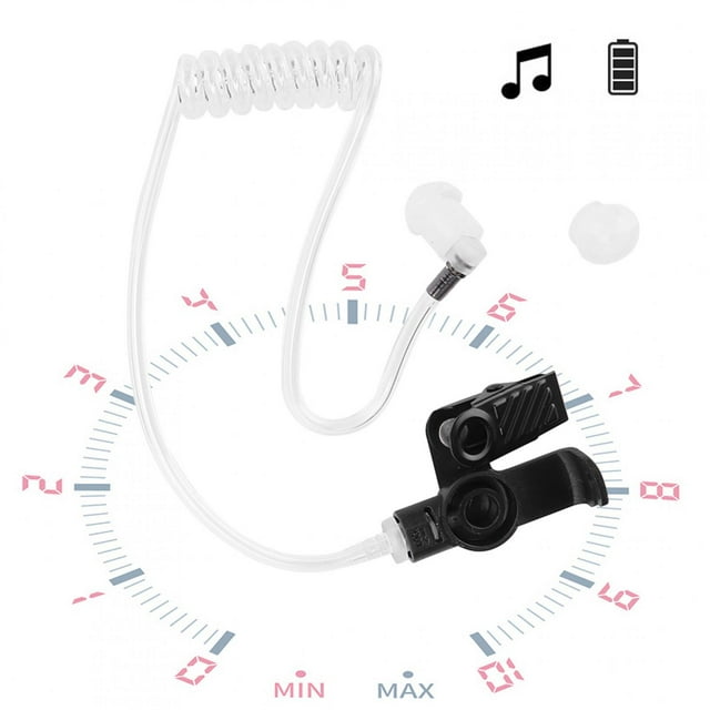 Accesorio para Auriculares intrauditivos Bling Bling Auriculares con guía de aire impermeables IP54 PU para ICOM IC M33 M25 M34