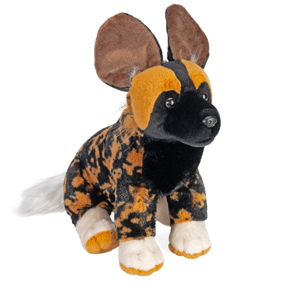 Wild Republic African Wild Dog Plush, Stuffed Animal, Plush Toy, Gifts for Kids, Cuddlekins 12 Inches