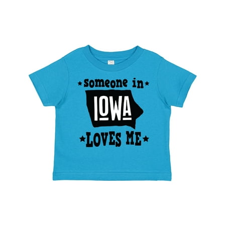 

Inktastic Someone in Iowa Loves Me Souvenir Gift Toddler Boy or Toddler Girl T-Shirt