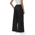 thumbnail image 7 of TEMOFON Womens Baggy Wide Leg Palazzo Pants Fall Casual Loose Drawstring Elastic Waisted Lounge Trousers with Pockets, 7 of 7