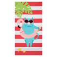 thumbnail image 1 of Safdie & Co. Beach Towel Velour Beach Cat, 1 of 1