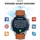 thumbnail image 2 of Reloj inteligente FILIEKEU Leather para hombre Android iOS con frecuencia cardíaca, 2 of 7