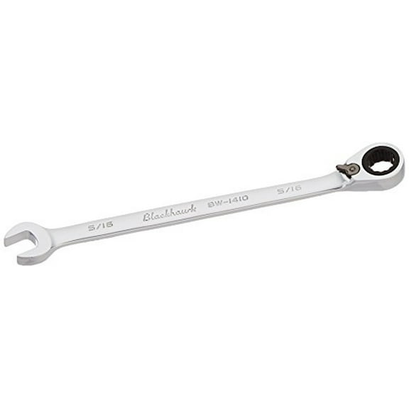 Blackhawk BW-1410 12 Pt Combo Rev Ratcheting Wrench,5/16",Full Polish Finish