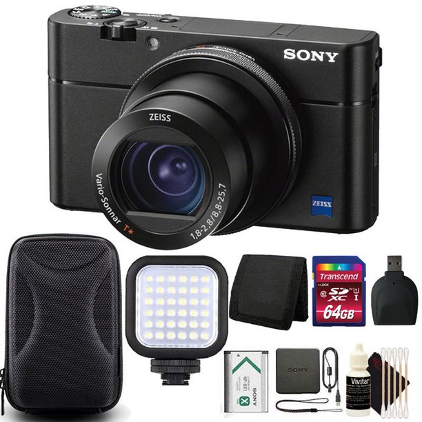 Sony Cyber Shot Dsc Rx100 Va 1mp 180 Tilting Lcd Digital Camera Black 64gb Complete Accessory Kit Walmart Com Walmart Com