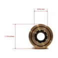 thumbnail image 3 of Kdar 29021 0.37 in. Female Quick Coupler Socket, Brass, 3 of 7