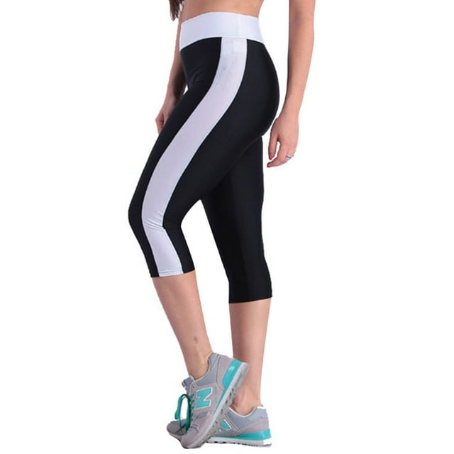 Innerwin Bas Taille Haute Femmes Pantalons de Yoga Course Poches Leggings Jambes Fines Blanc m