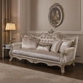 thumbnail image 6 of Kerra Sofa with Accent Pillows, Beige Fleur De Lis Velveteen 97 Inch, 6 of 6