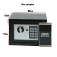 thumbnail image 4 of Digital Safe Box Mini Steel Safes Money Bank Small Household Password Key Safety Security Box Keep Cash Jewelry Document ,Security and Anti-Theft, 4 of 7