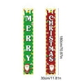 thumbnail image 3 of Uutvery Christmas Couplet Door Curtain with Lights, 12x71 Inch Lighting Style Decoration with Traditional Design,Xmas Door Cover Decoration for Holiday Party Decor, 3 of 6