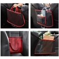 thumbnail image 2 of Abastado Soporte universal para bolso de mano con bolsillo de red de malla elástica para el bolso, teléfono, almacenamiento de documentos, barrera del asiento trasero para mascotas y niños (estándar,, 2 of 8