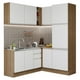 thumbnail image 1 of Cocina Integral Esquinera 329cm Marrón/Blanco Glamy Madesa, 1 of 5