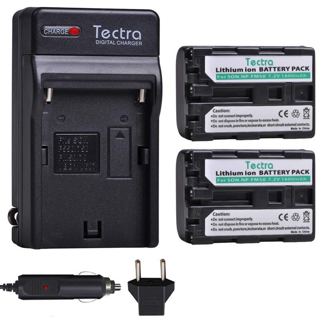 Batería y Cargador Tectra Sony TRV para Cámara (2 Unidades)
