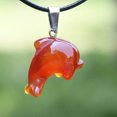 thumbnail image 6 of K-KED 5pc Red Agate Hand Carved Animal Gems Stone Luck Energy Pendants Necklace 17.5'', 6 of 9